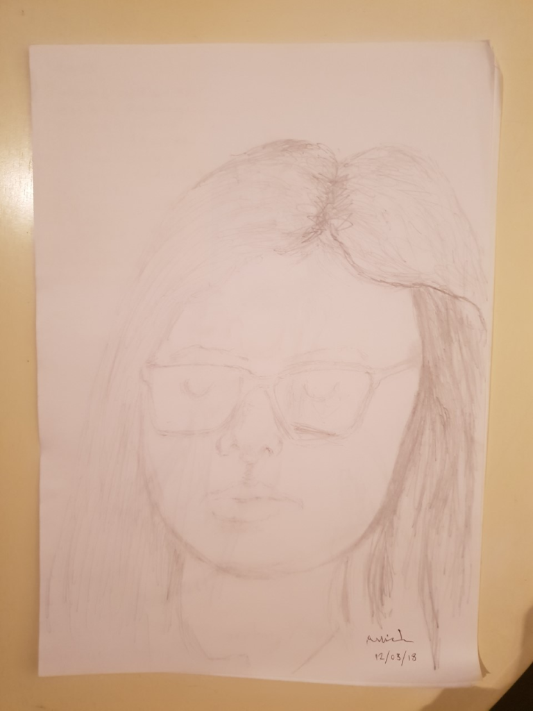 Portrait drawn by Patient C