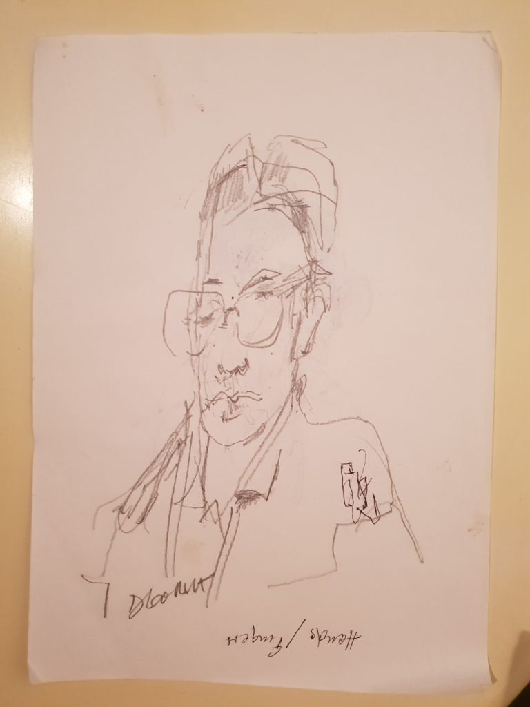 Portrait drawn by Patient E